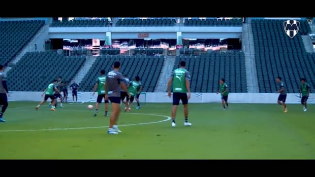 Monterrey train at BBVA Stadium for friendly vs América Cali